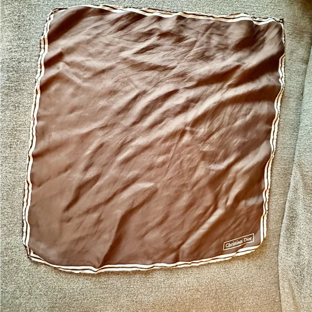 Christian Dior Brown Scarf